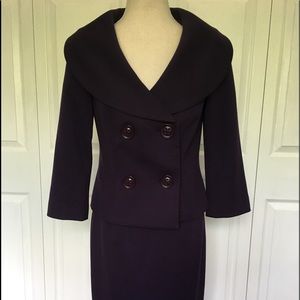 Classic Double-Breasted Suit in Deep Purple